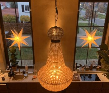 Resultaat restauratie kroonluchter kerst