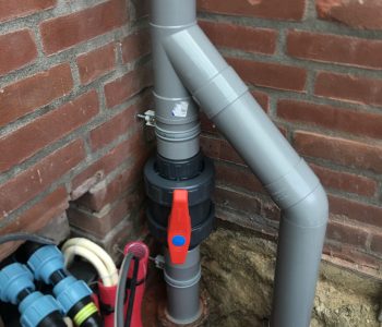 Kogelkraan hemelwater afvoer regenwater tank