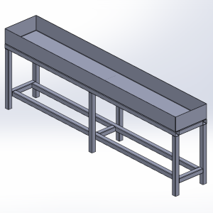 3D ontwerp lekbak solidworks