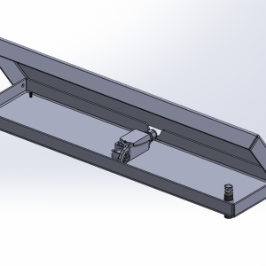 3D ontwerp voetschakelaar geopend solidworks